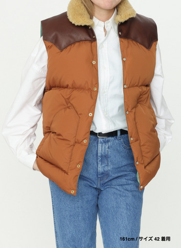 【ESSENTIALS】ダウンベスト / CHRISTY VEST 詳細画像 Brown 14