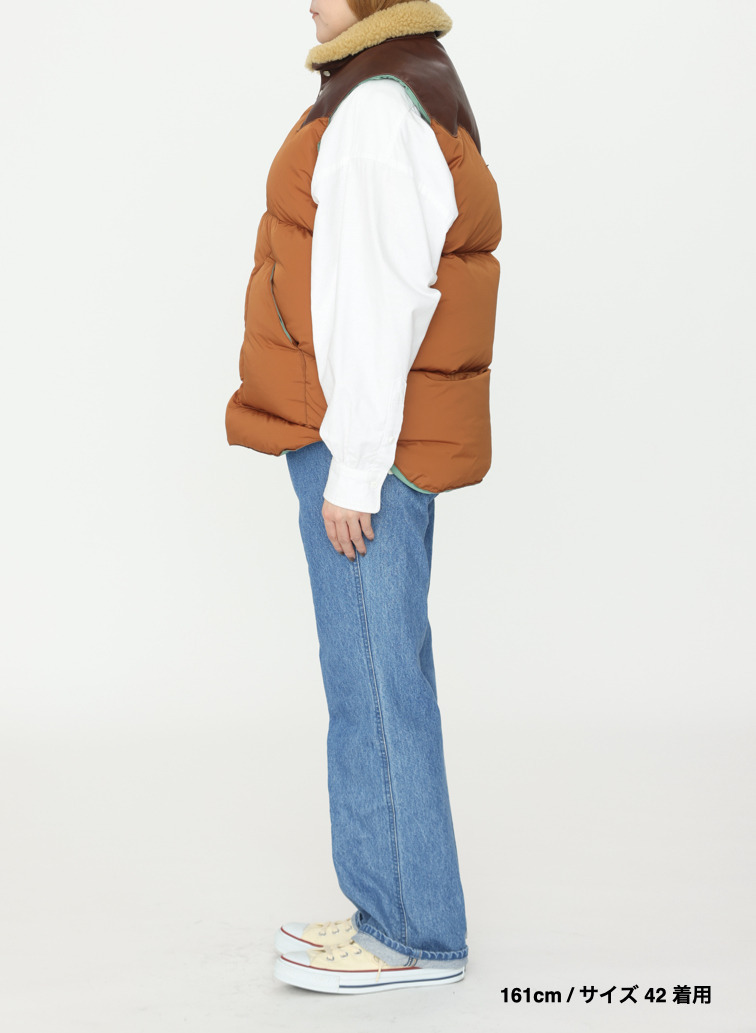 【ESSENTIALS】ダウンベスト / CHRISTY VEST 詳細画像 Brown 11