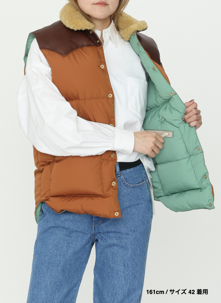 【ESSENTIALS】ダウンベスト / CHRISTY VEST 詳細画像 Brown 16