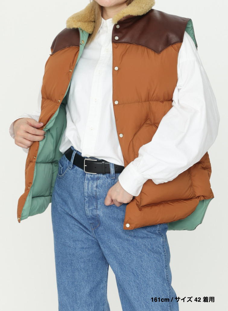 【ESSENTIALS】ダウンベスト / CHRISTY VEST 詳細画像 Brown 17