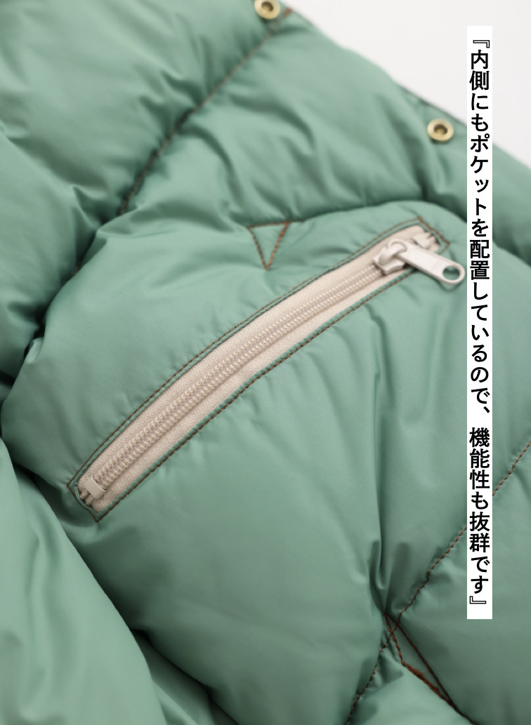 【ESSENTIALS】ダウンベスト / CHRISTY VEST 詳細画像 Brown 8
