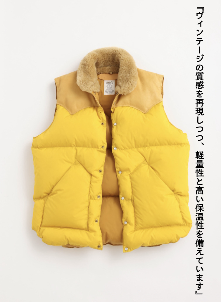 【ESSENTIALS】ダウンベスト / CHRISTY VEST 詳細画像 Yellow 3
