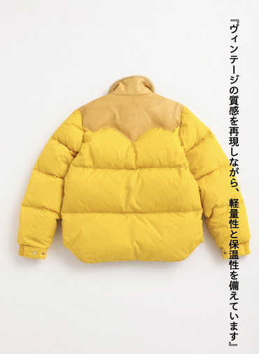 ダウンジャケット / CHRISTY JACKET 詳細画像 Yellow 4