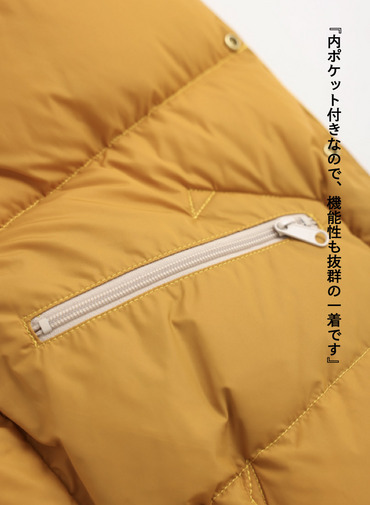 ダウンジャケット / CHRISTY JACKET 詳細画像 Yellow 8