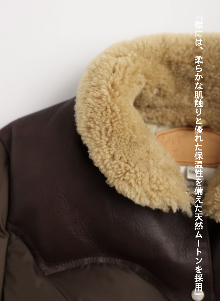ダウンコート / MICHELLE COAT 詳細画像 Brown 6