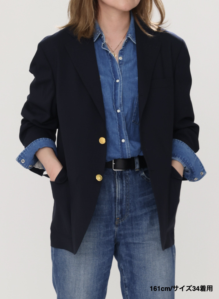 【ESSENTIALS】3Bブレザー【UNISEX】 詳細画像 Navy 12