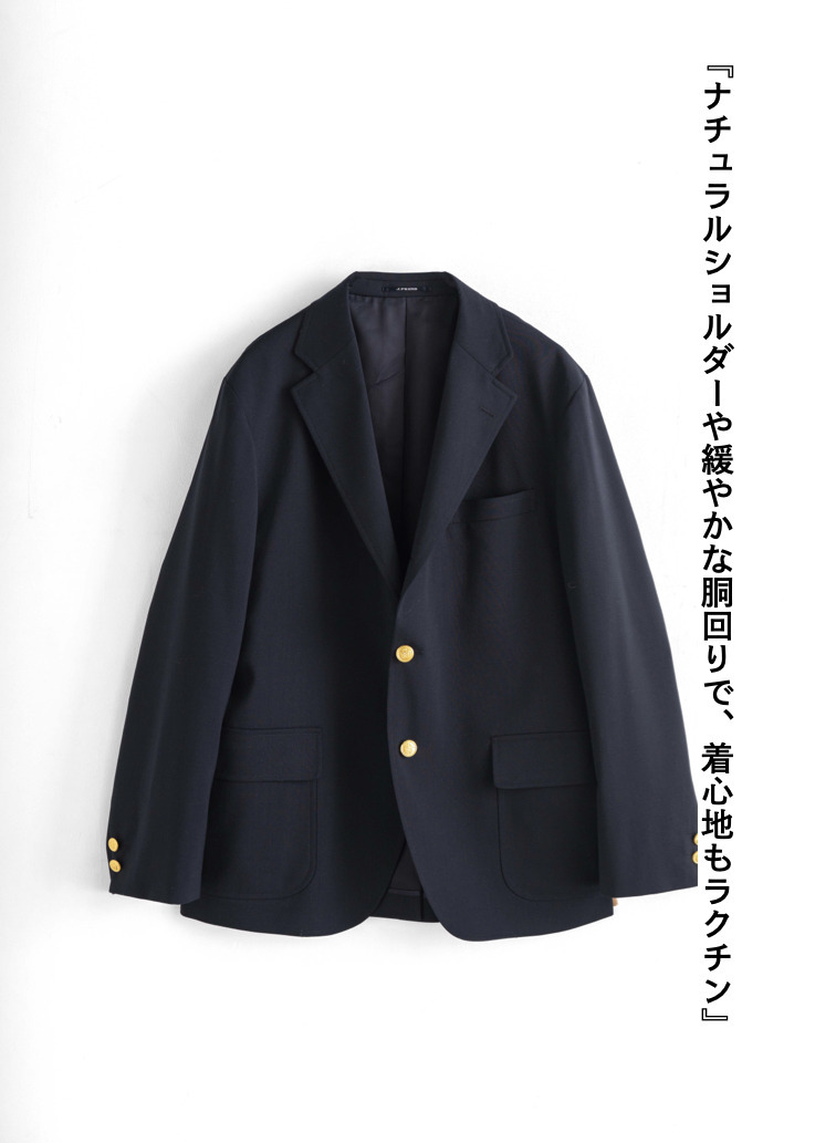 【ESSENTIALS】3Bブレザー【UNISEX】 詳細画像 Navy 10