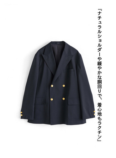 【ESSENTIALS】4Bブレザー【UNISEX】 詳細画像 Navy 9