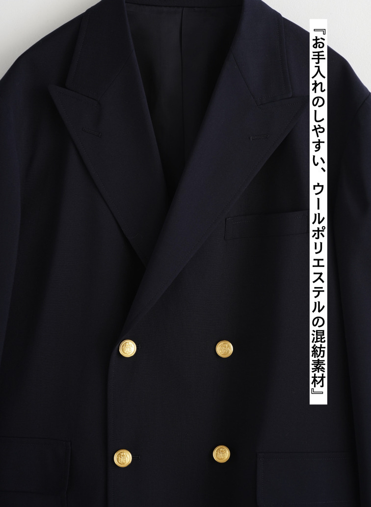 【ESSENTIALS】4Bブレザー【UNISEX】 詳細画像 Navy 10