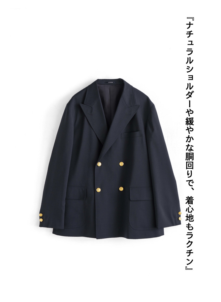 【ESSENTIALS】4Bブレザー【UNISEX】 詳細画像 Navy 9