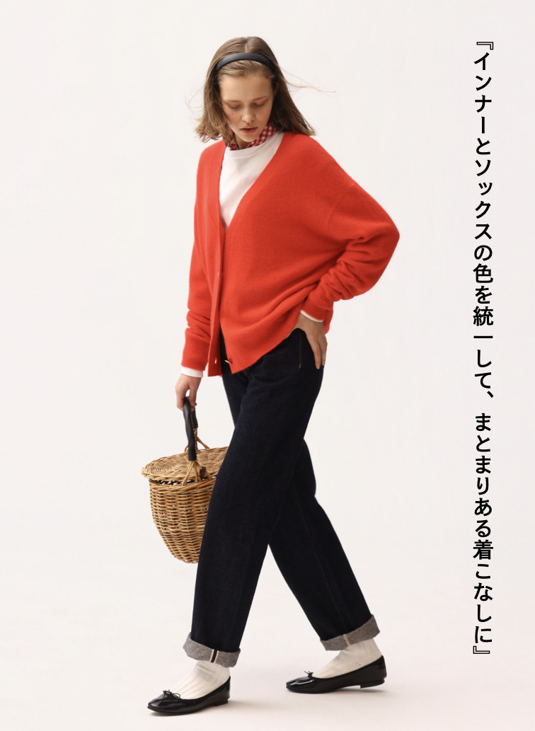 ブラッシュドカーディガン / BRUSHED CARDIGAN 詳細画像 Red 2