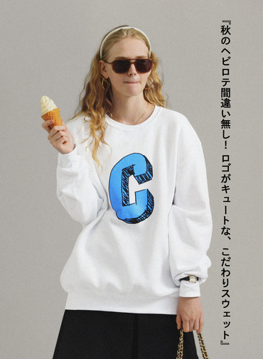 &ldquo;C&rdquo;ロゴスウェット / C LOGO SWEAT 詳細画像 White 1
