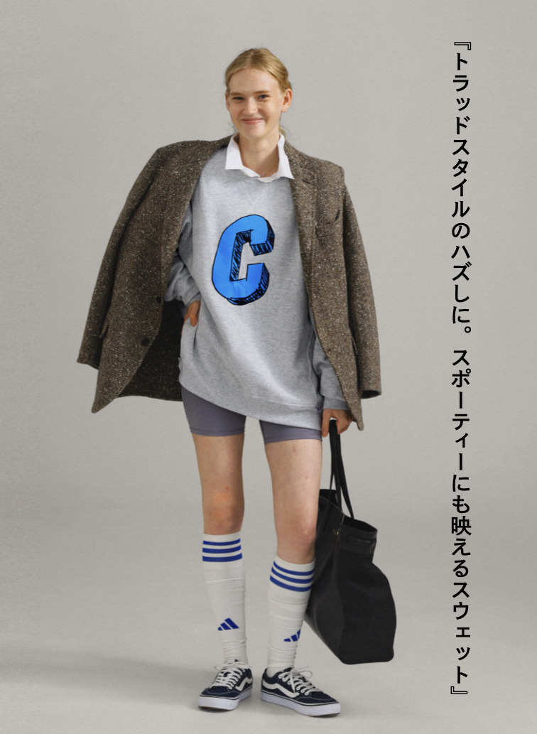 &ldquo;C&rdquo;ロゴスウェット / C LOGO SWEAT 詳細画像 Gray 2