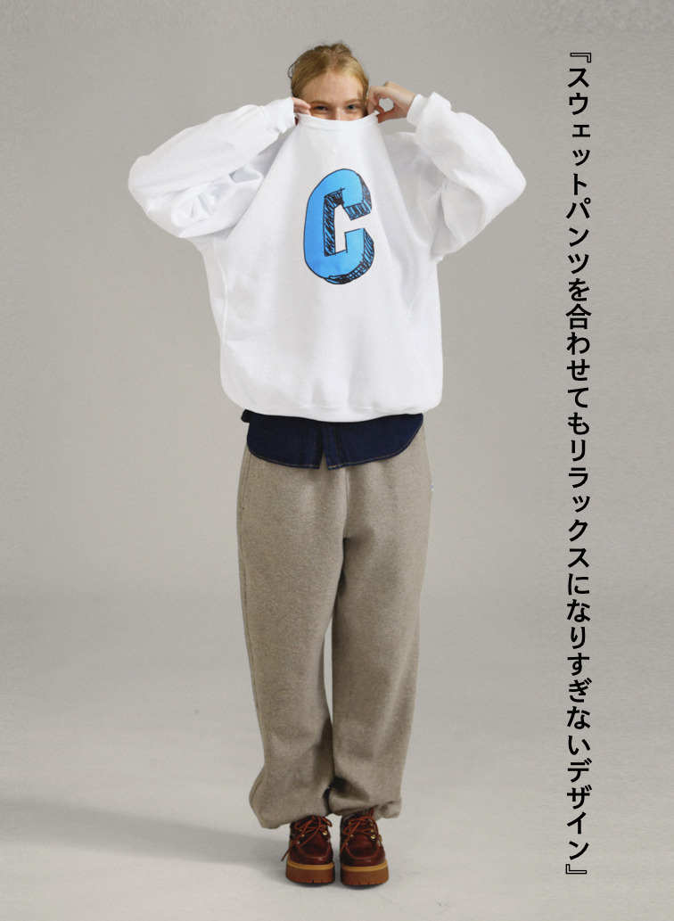 &ldquo;C&rdquo;ロゴスウェット / C LOGO SWEAT 詳細画像 White 4