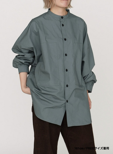 ボクシーシャツ / LONG SLEEVE BOXY SHIRTS 詳細画像 Blue 11
