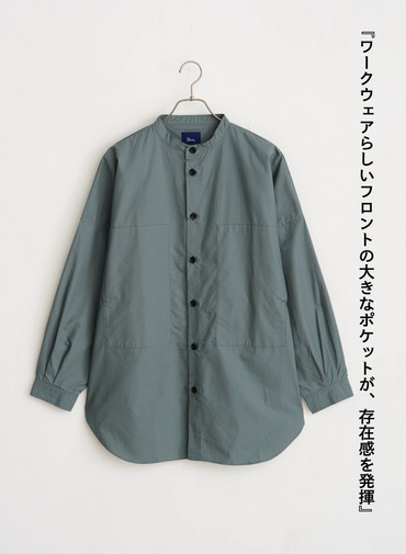 ボクシーシャツ / LONG SLEEVE BOXY SHIRTS 詳細画像 Blue 3