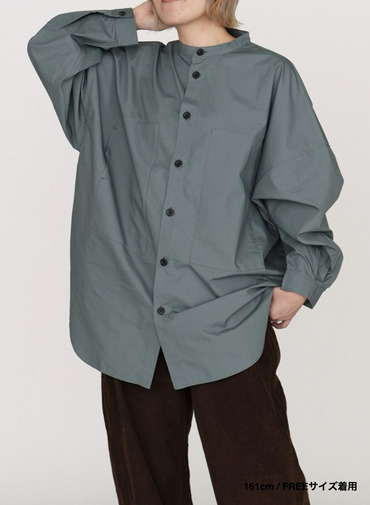 ボクシーシャツ / LONG SLEEVE BOXY SHIRTS 詳細画像 Blue 9