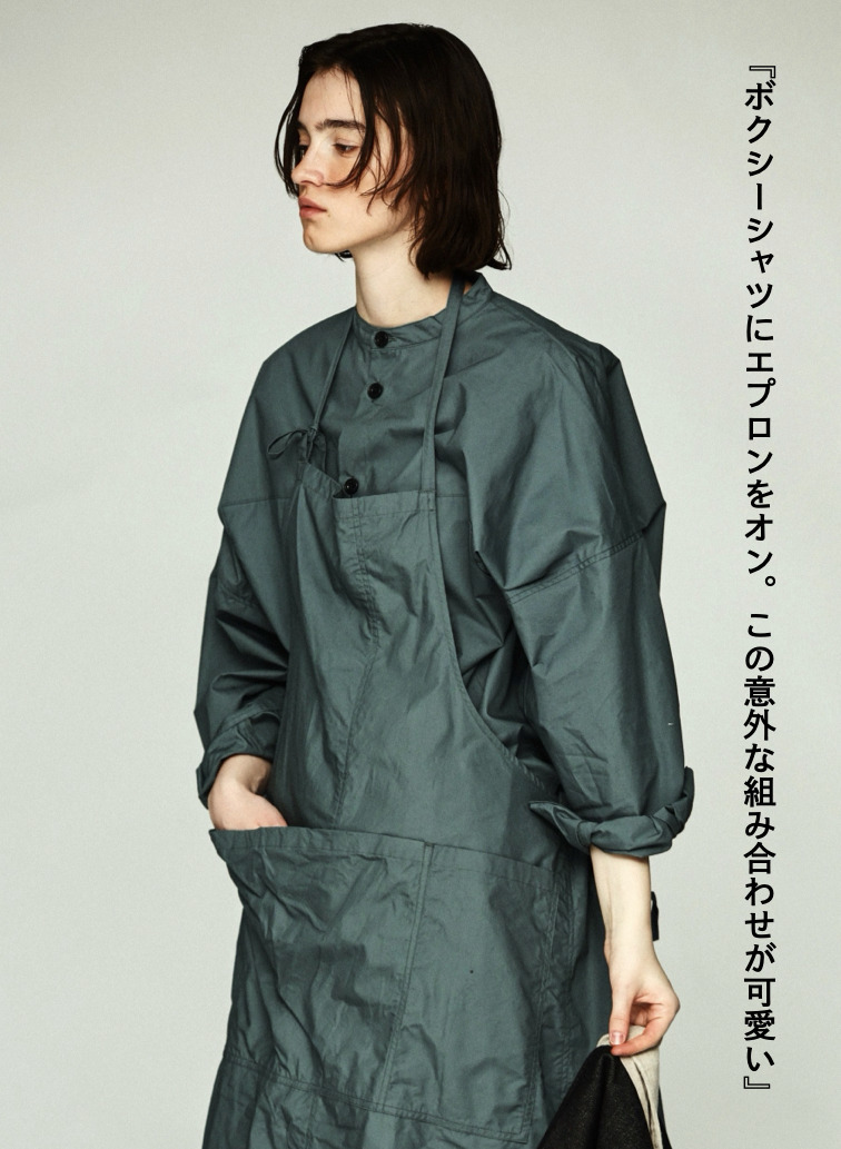 ボクシーシャツ / LONG SLEEVE BOXY SHIRTS 詳細画像 Blue 2
