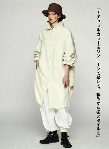 メルトンシャツ / MELTON OVERSIZED SHIRTS 詳細画像 Off White 2
