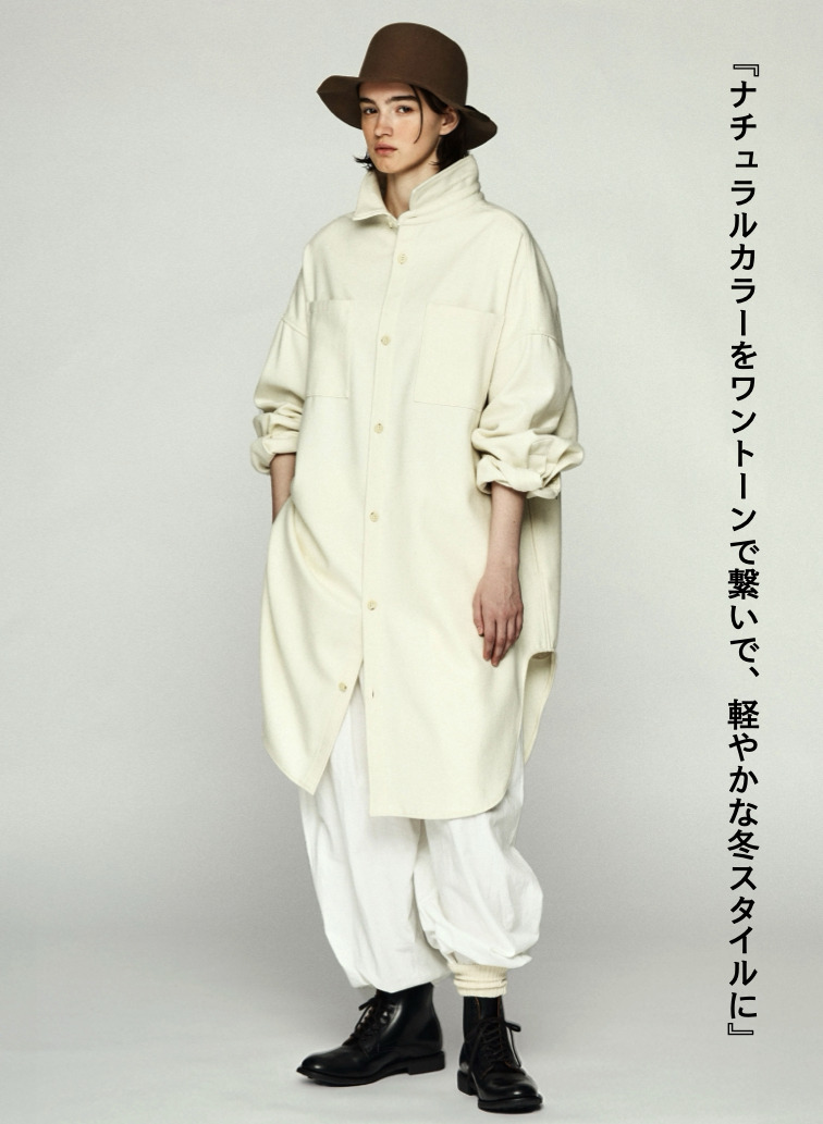メルトンシャツ / MELTON OVERSIZED SHIRTS 詳細画像 Off White 2