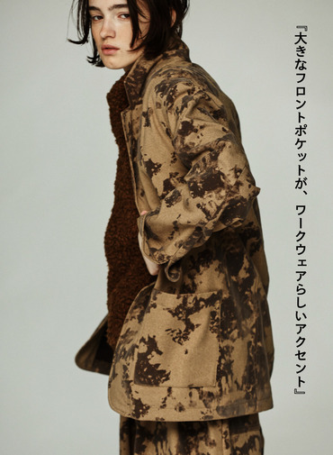 3ボタンワークジャケット / 3 BUTTONED WORK JK 詳細画像 Brown 5