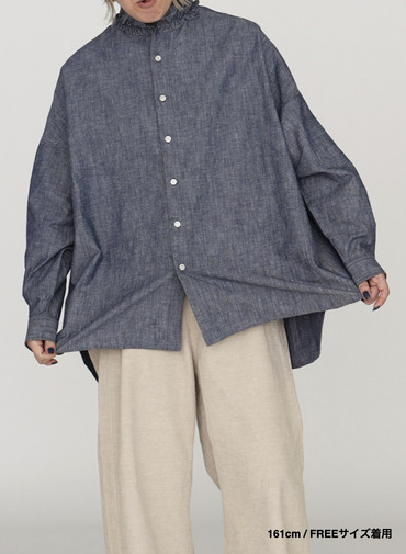 ラッフルシャツ / RUFFLE SHIRTS 詳細画像 Indigo 11