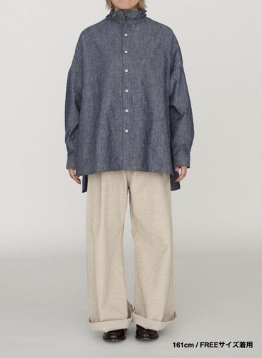 ラッフルシャツ / RUFFLE SHIRTS 詳細画像 Indigo 3