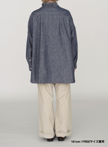 ラッフルシャツ / RUFFLE SHIRTS 詳細画像 Indigo 5