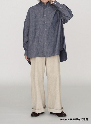 ラッフルシャツ / RUFFLE SHIRTS 詳細画像 Indigo 7
