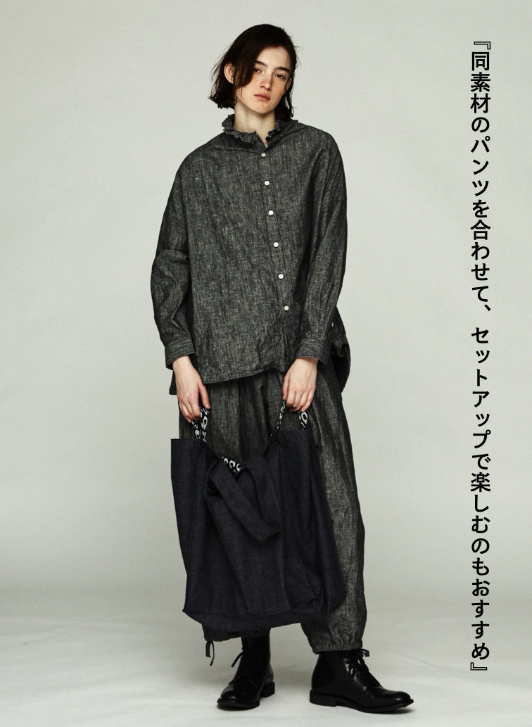 ラッフルシャツ / RUFFLE SHIRTS 詳細画像 Black 2