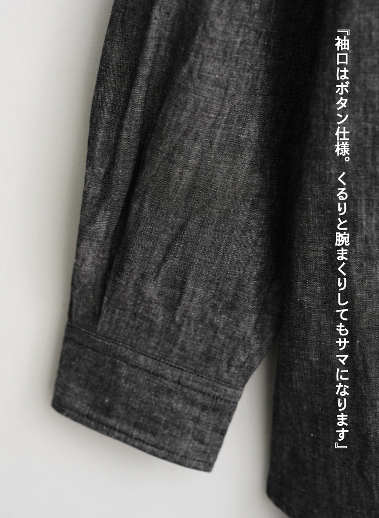 ラッフルシャツ / RUFFLE SHIRTS 詳細画像 Black 7