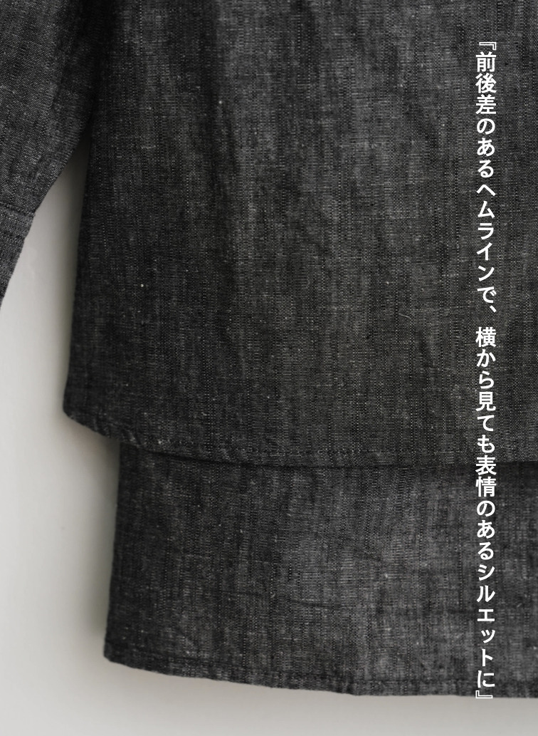 ラッフルシャツ / RUFFLE SHIRTS 詳細画像 Black 8