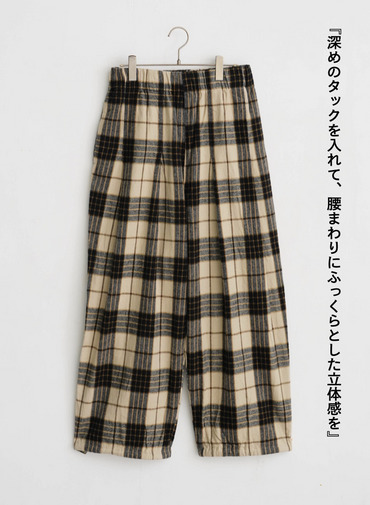 ワイドタックイージーパンツ / WIDE TUCK EASY PT 詳細画像 Other 5