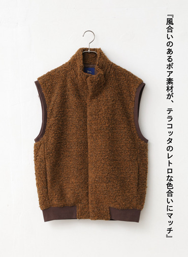 ボアベスト / BOA SLEEVELESS JK 詳細画像 Terra Cotta 5