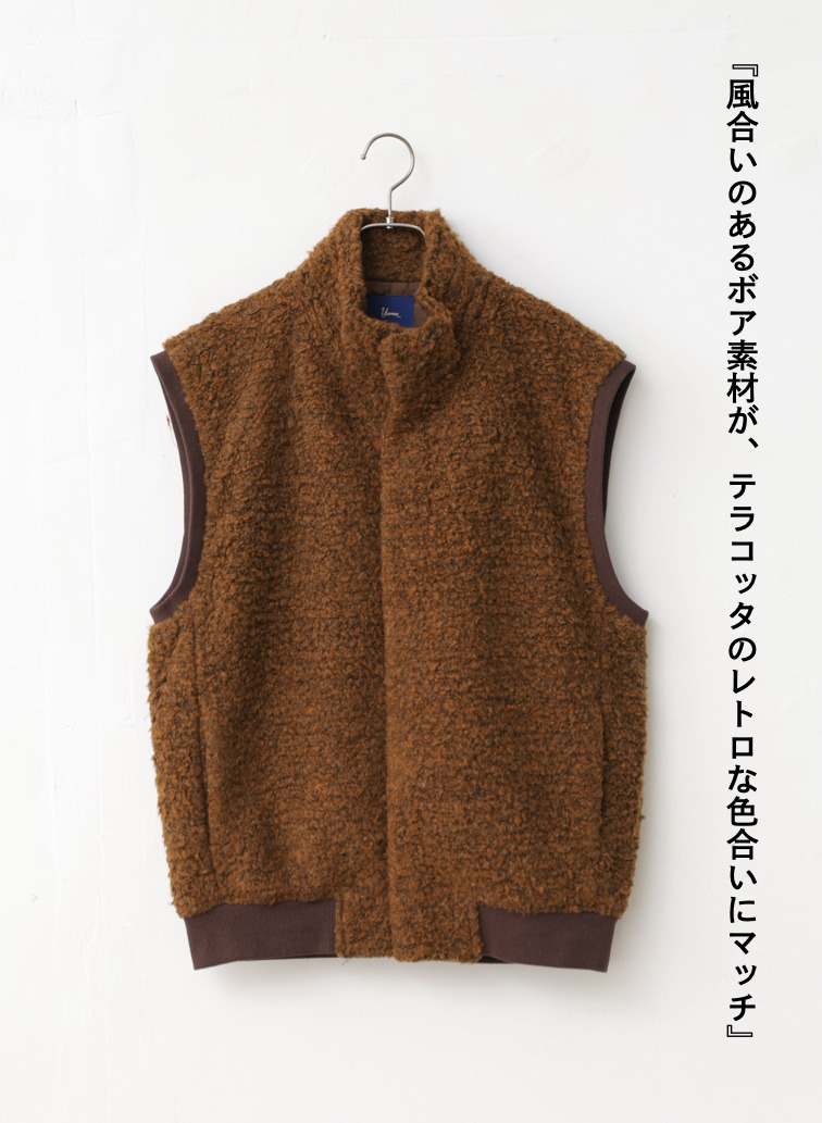 ボアベスト / BOA SLEEVELESS JK 詳細画像 Terra Cotta 5