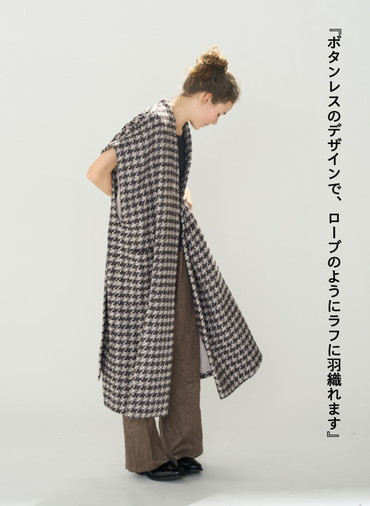 スリーブレスドルマンコート / Sleeveless Dolman Gown Coat 詳細画像 Multi 2