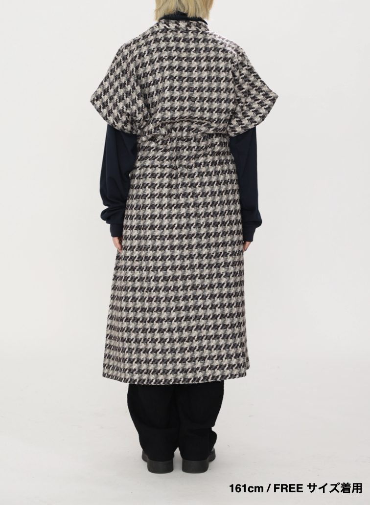 スリーブレスドルマンコート / Sleeveless Dolman Gown Coat 詳細画像 Multi 13