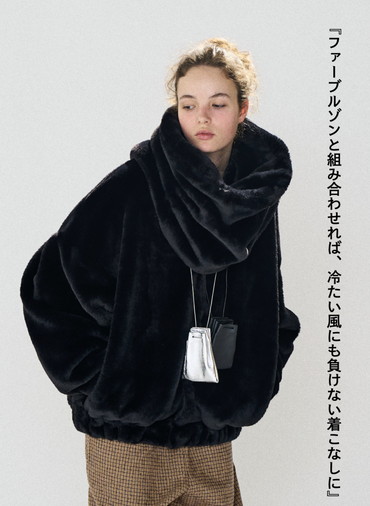 エコファーラップ / Eco Fur Wrap 詳細画像 Black 4