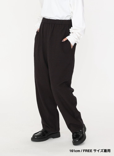 ウールテーパードパンツ / Washed Wool Tapared PT 詳細画像 Brown 13