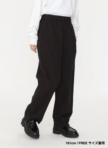 ウールテーパードパンツ / Washed Wool Tapared PT 詳細画像 Brown 14
