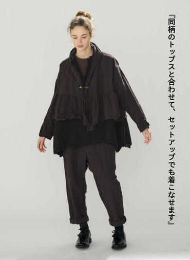 ウールテーパードパンツ / Washed Wool Tapared PT 詳細画像 Brown 3
