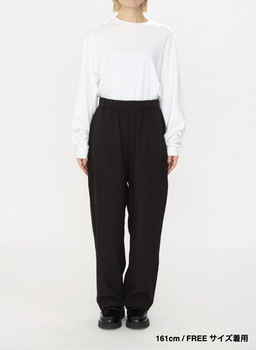 ウールテーパードパンツ / Washed Wool Tapared PT 詳細画像 Brown 9
