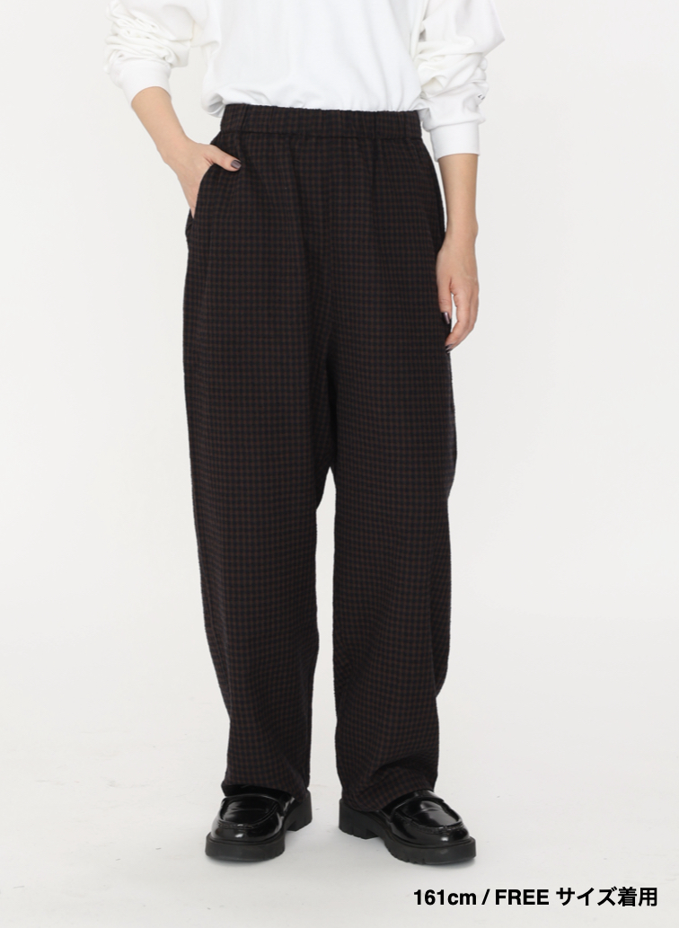 ウールテーパードパンツ / Washed Wool Tapared PT 詳細画像 Brown 12