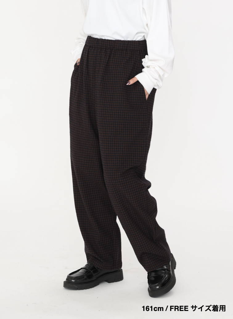 ウールテーパードパンツ / Washed Wool Tapared PT 詳細画像 Brown 13