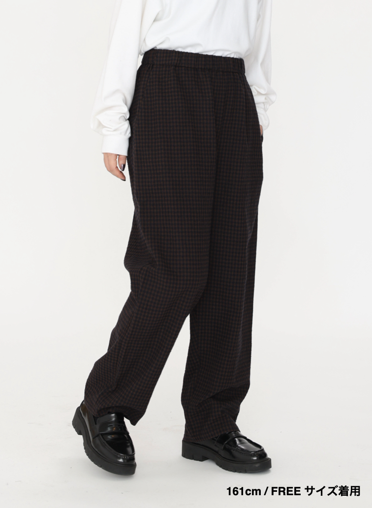 ウールテーパードパンツ / Washed Wool Tapared PT 詳細画像 Brown 14