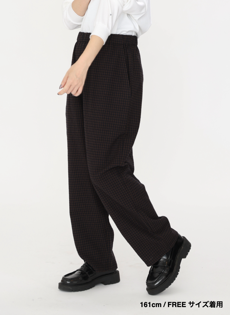 ウールテーパードパンツ / Washed Wool Tapared PT 詳細画像 Brown 15