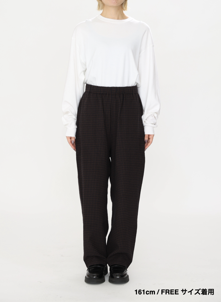 ウールテーパードパンツ / Washed Wool Tapared PT 詳細画像 Brown 9