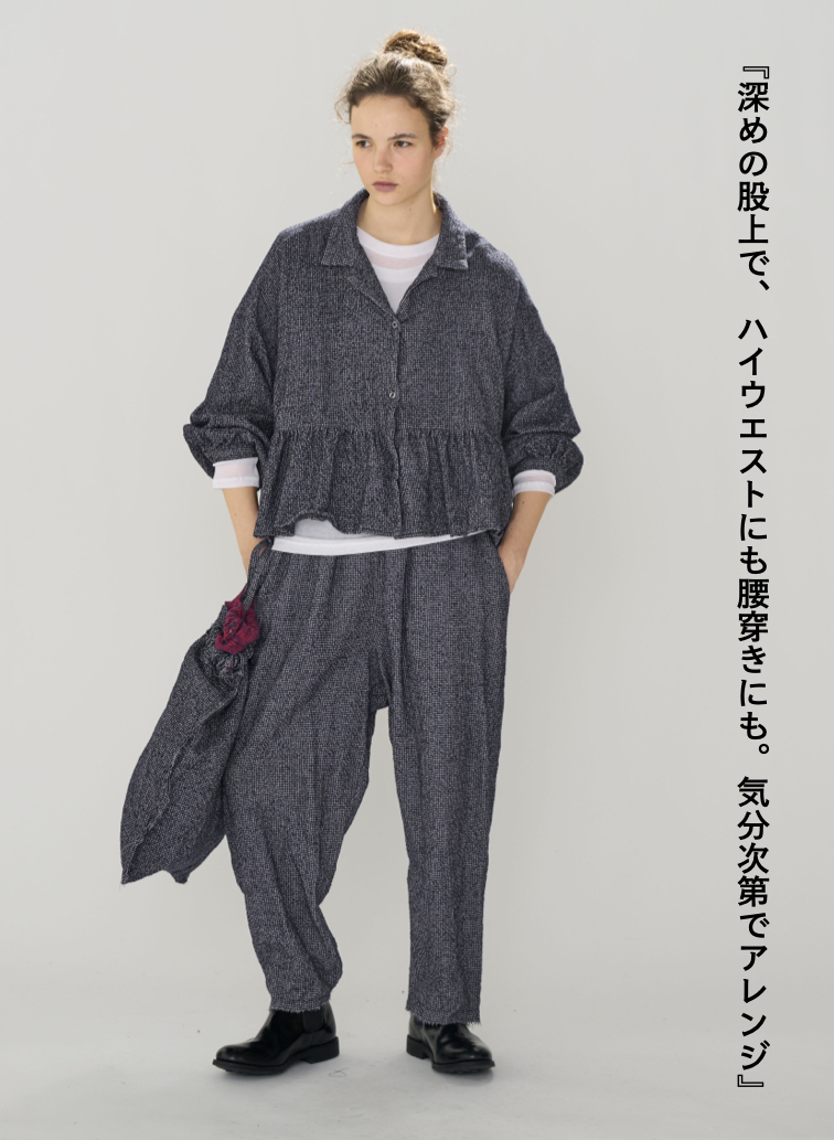 ミニギンガムパンツ / Mini Gingham Salvage PT 詳細画像 Gray 5