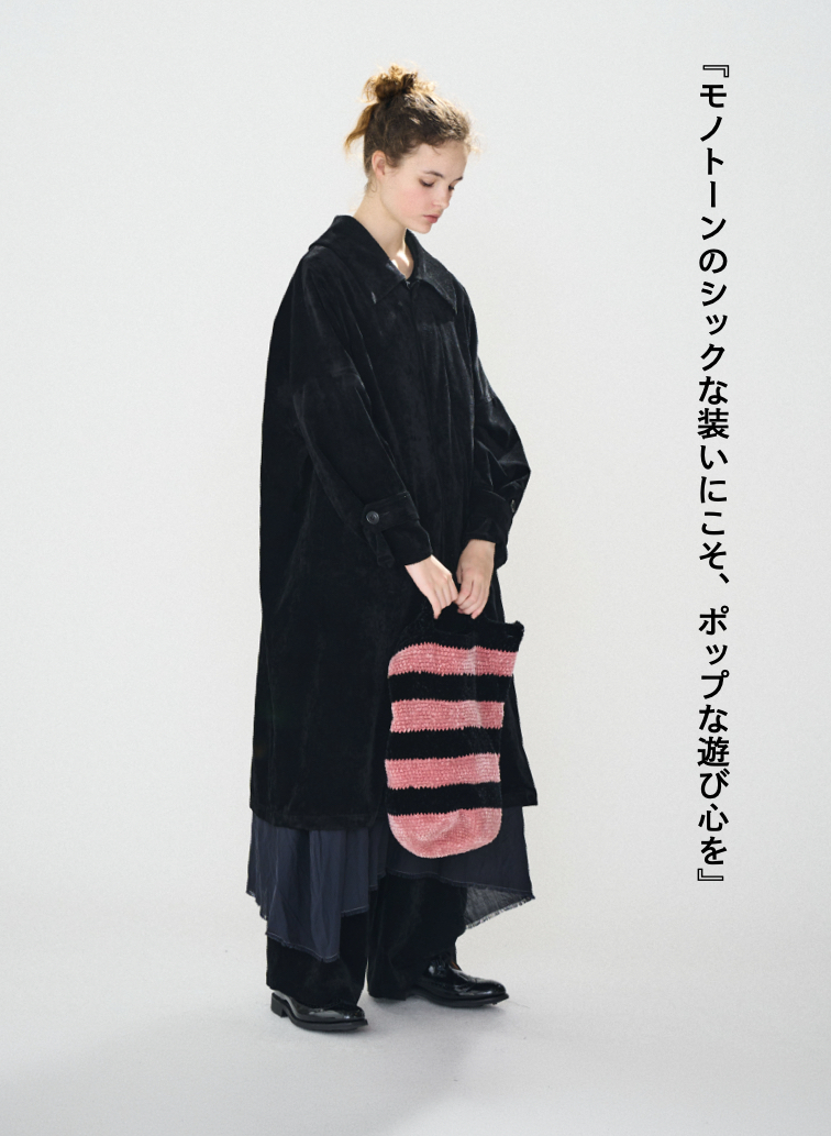 ベロアバッグ / Velour Bag 詳細画像 Pink 2