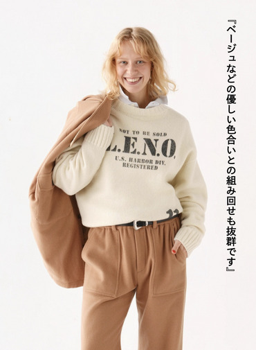 【CAPSULE COLLECTION】プリントニット 詳細画像 Off White 4